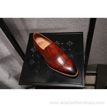 Men′ s Leather Slip On Casual Shoes
